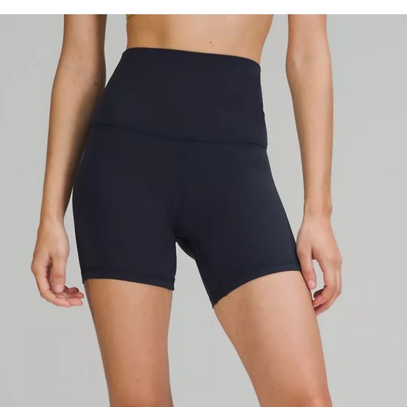 NWT LULULEMON TRUE Navy Blue ALIGN BIKE SHORTS  SUPER HIGH RISE  6” Size 4 - Picture 6 of 10